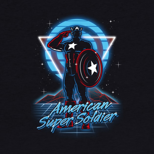 Retro American Super Soldier by Olipop